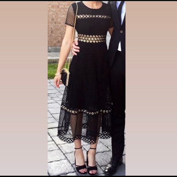 MAJE Embellished Eyelet Dress - Picture 2 of 2